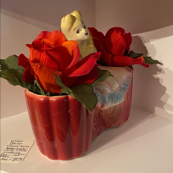 Alice in Wonderland Ceramic Bath Holder - Red and Cream - Picture 6 of 8